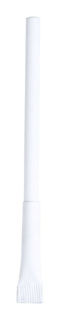 Ручка кулькова з переробленого паперу Valvek, колір білий