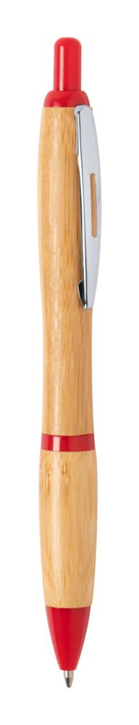 Ручка шариковая бамбуковая Dafen, цвет красный