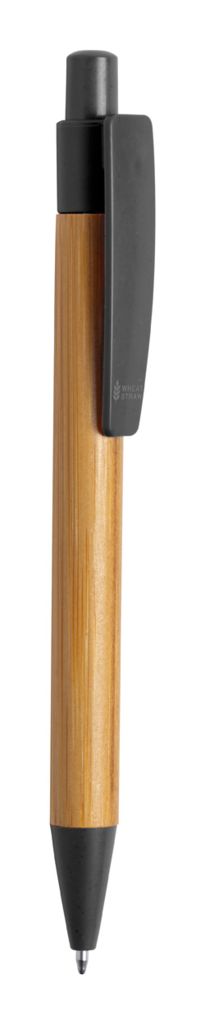 Ручка шариковая бамбуковая Sydor, цвет черный