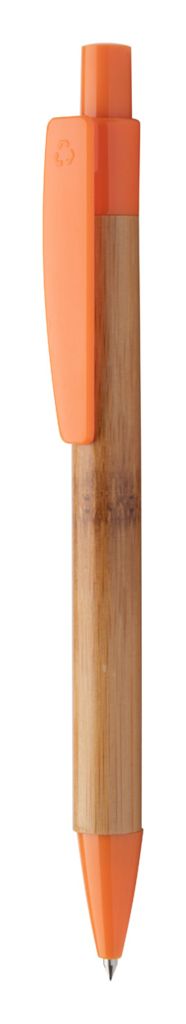 Ручка шариковая бамбуковая Colothic, цвет оранжевый