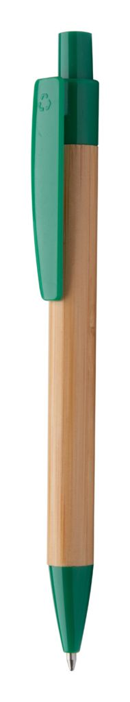 Ручка кулькова бамбукова Colothic, колір зелений