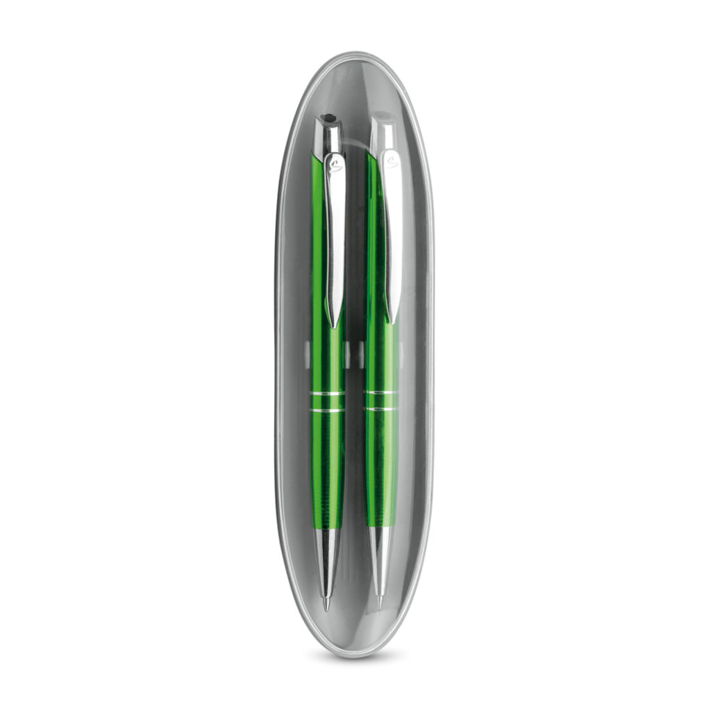 Ручка і механічний олівець, колір світло-зелений