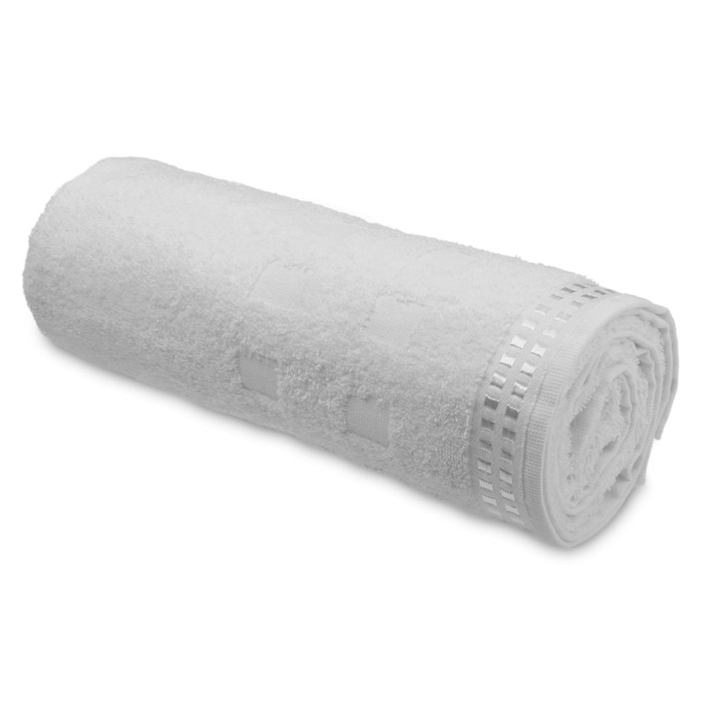 Хлопковое махровое полотенце, цвет белый