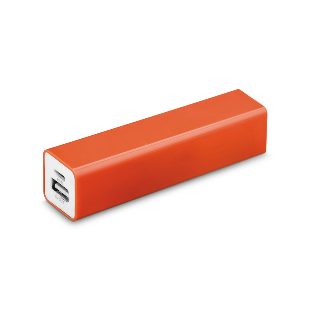 Портативная батарея, цвет оранжевый