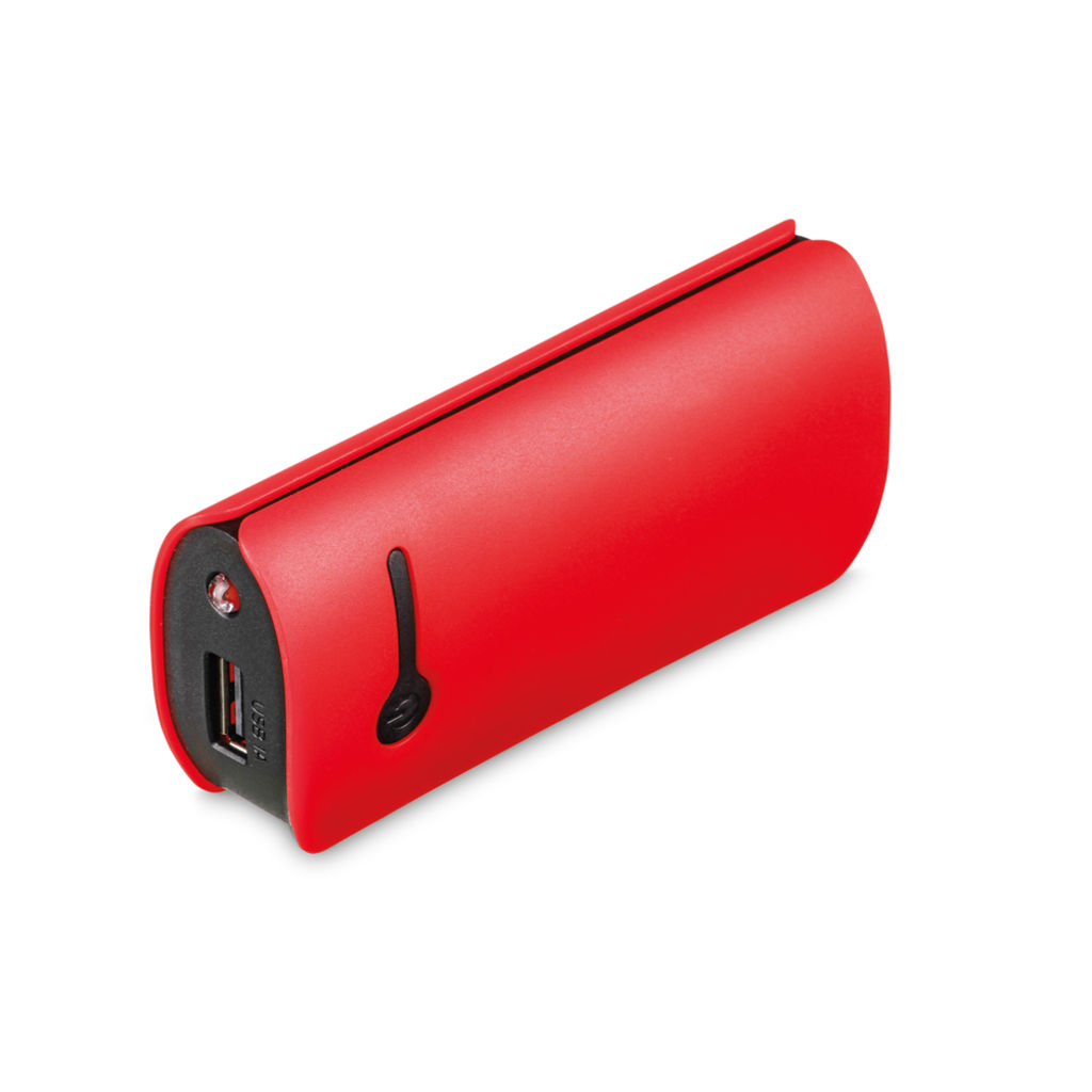 портативна батарея, колір червоний