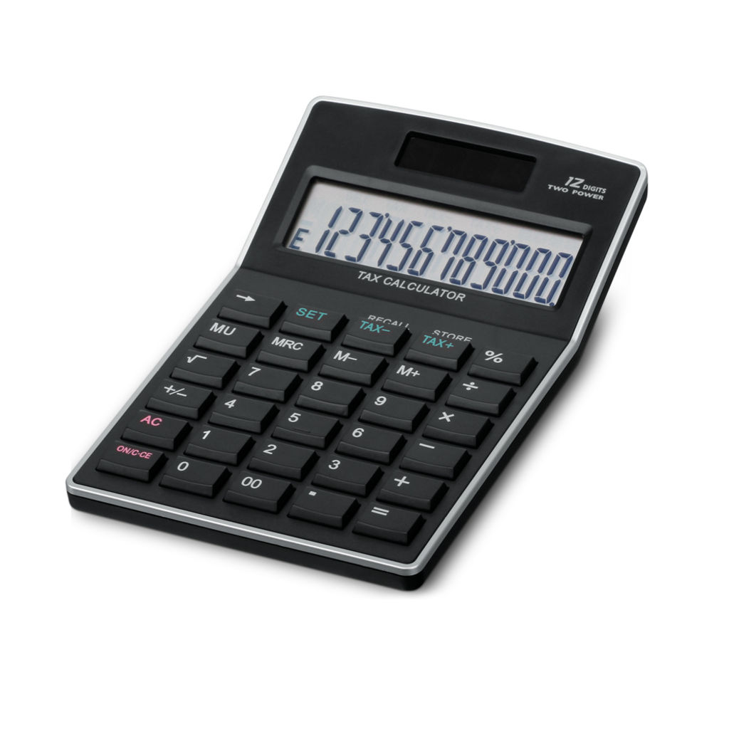 цифровой калькулятор, цвет черный