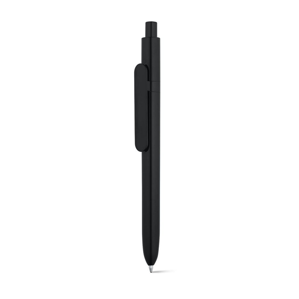 Кулькова ручка ABS з діамантової обробкою, колір чорний