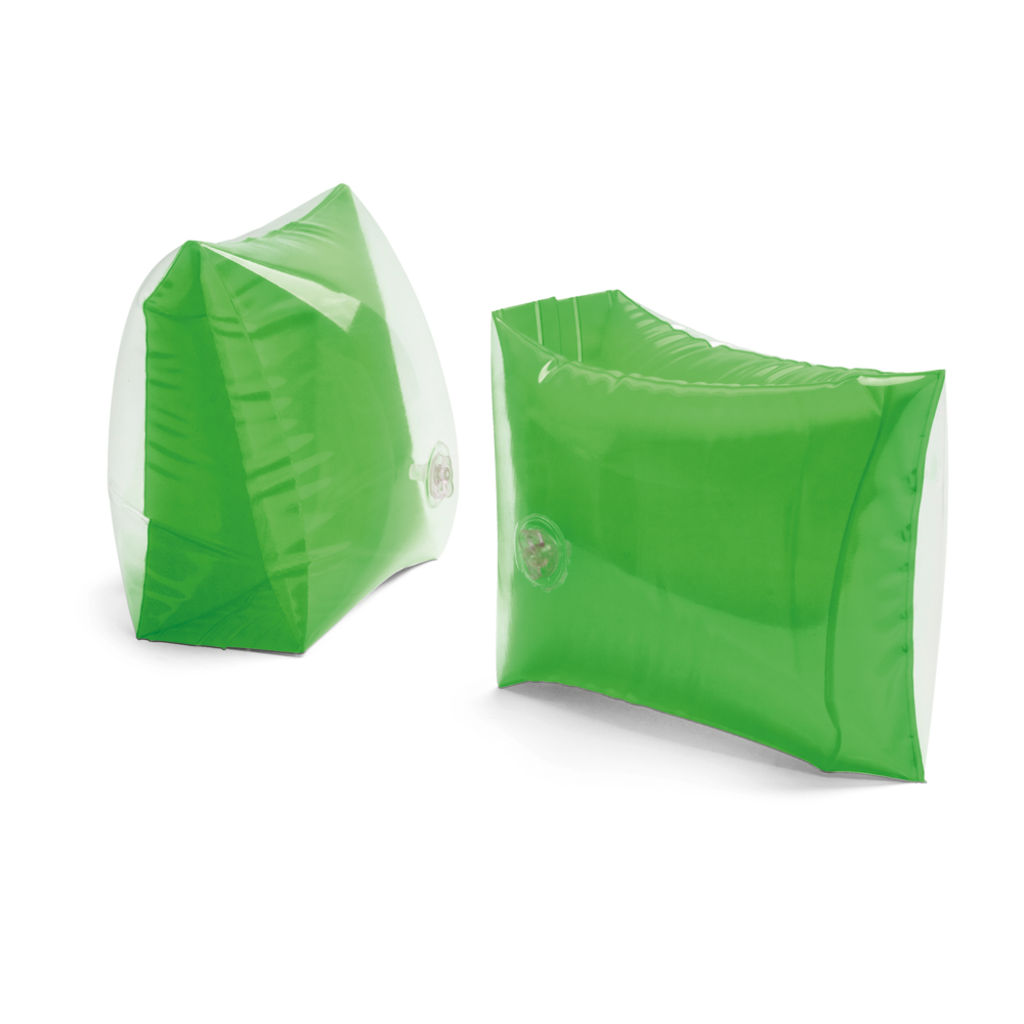 Надувные повязки. PVC темно-прозрачный, цвет светло-зеленый