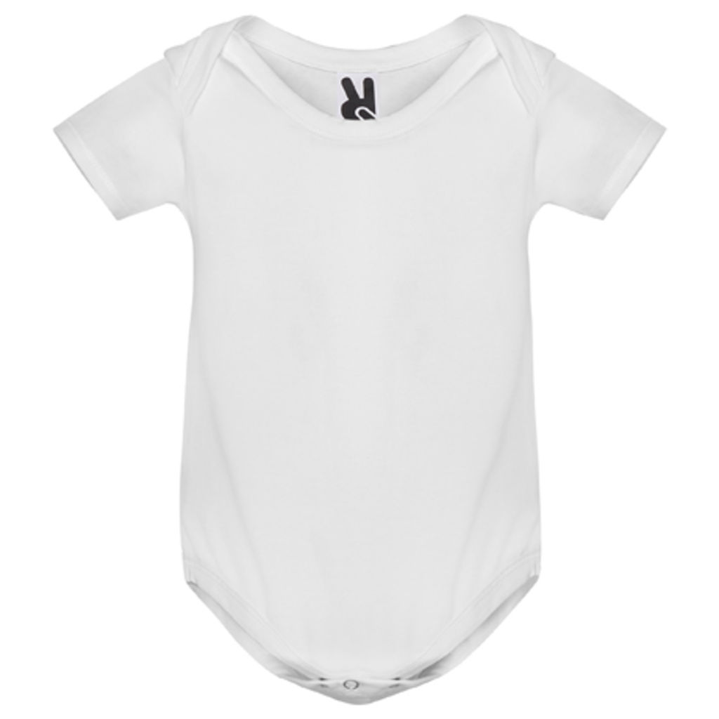 HONEY Боди для младенца с короткими рукавами и простой вязки, цвет белый  размер 9 MESES