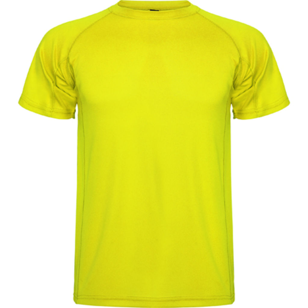 MONTECARLO Технічна футболка з коротким рукавом, колір жовтий флюорісцентний  розмір S