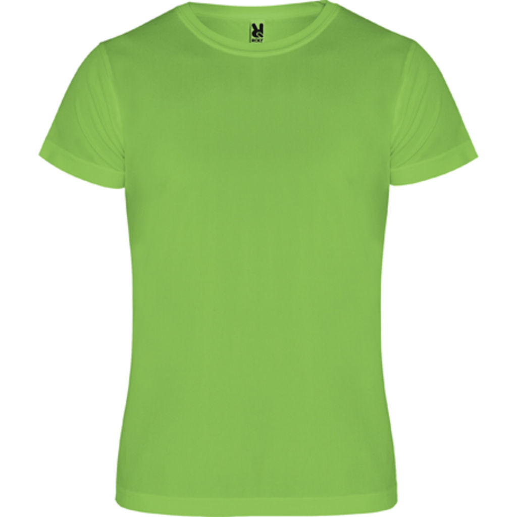 CAMIMERA Спортивная футболка с коротким рукавом, цвет лайм  размер S