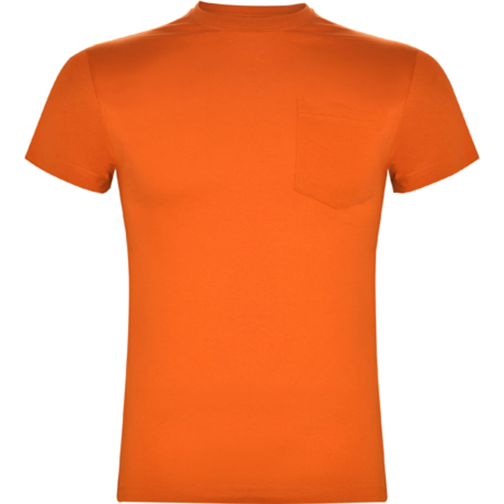 TECKEL Футболка с карманом спереди, цвет оранжевый  размер S
