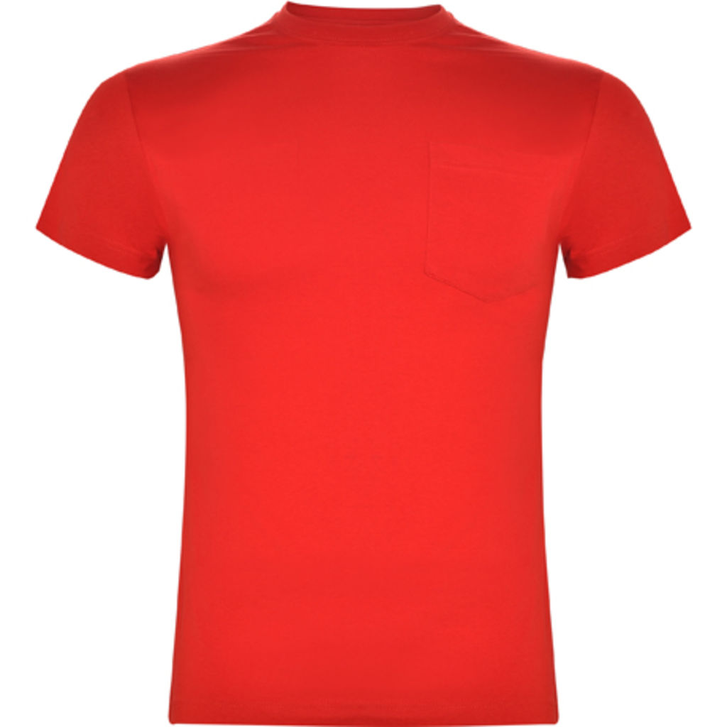 TECKEL Футболка с карманом спереди, цвет красный  размер XL