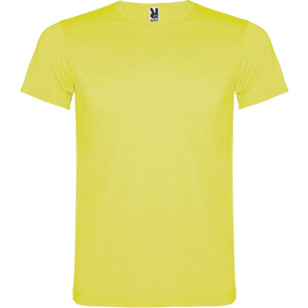 AKITA Футболка с коротким рукавом с флуоресцентными цветами, цвет желтый флюорисцентный  размер 7/8
