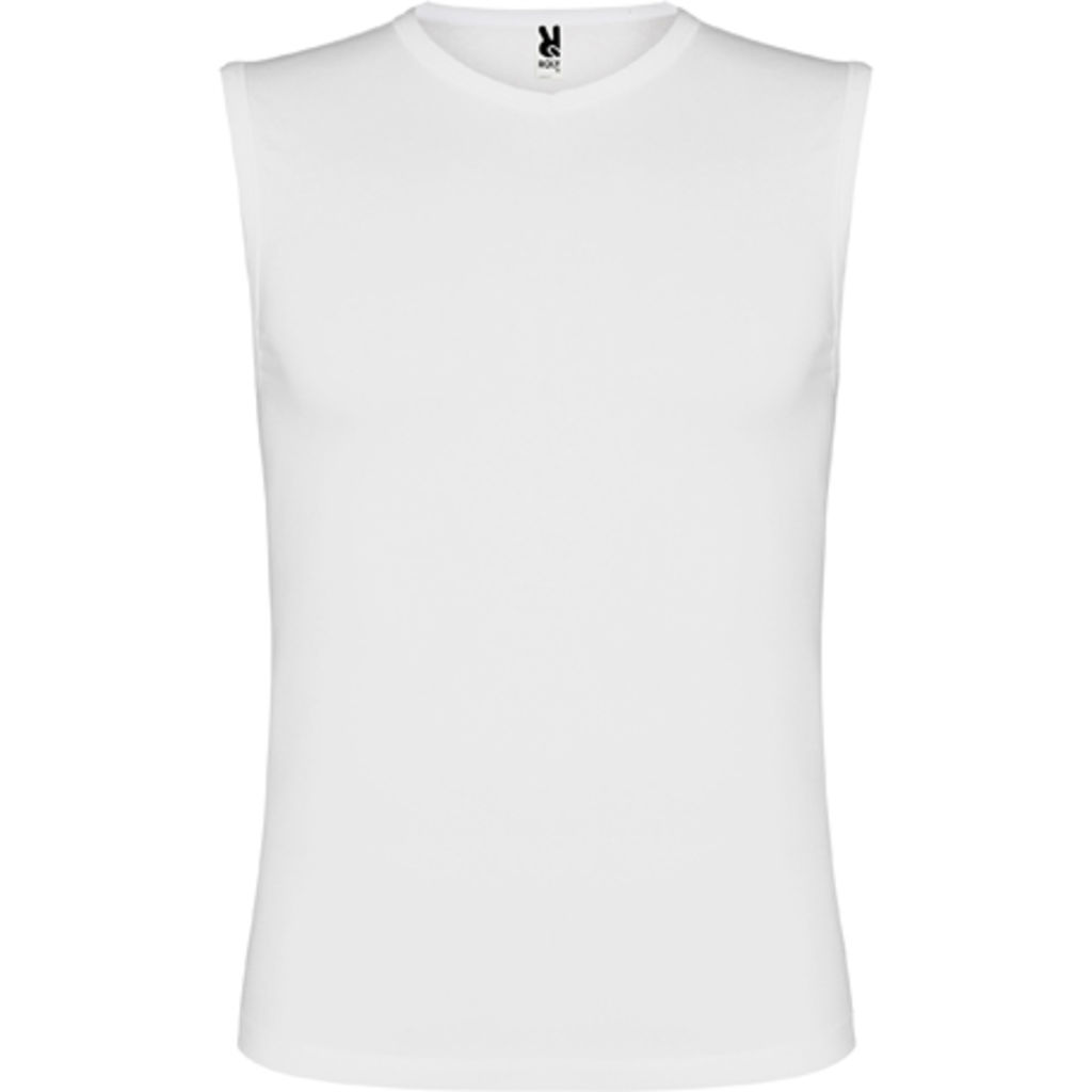 CAWLEY Приталена футболка с гострим вирізом, колір білий  розмір M