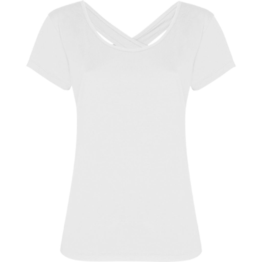 AGNESE Короткий рукав футболки і круглий виріз спереду, колір білий  розмір S