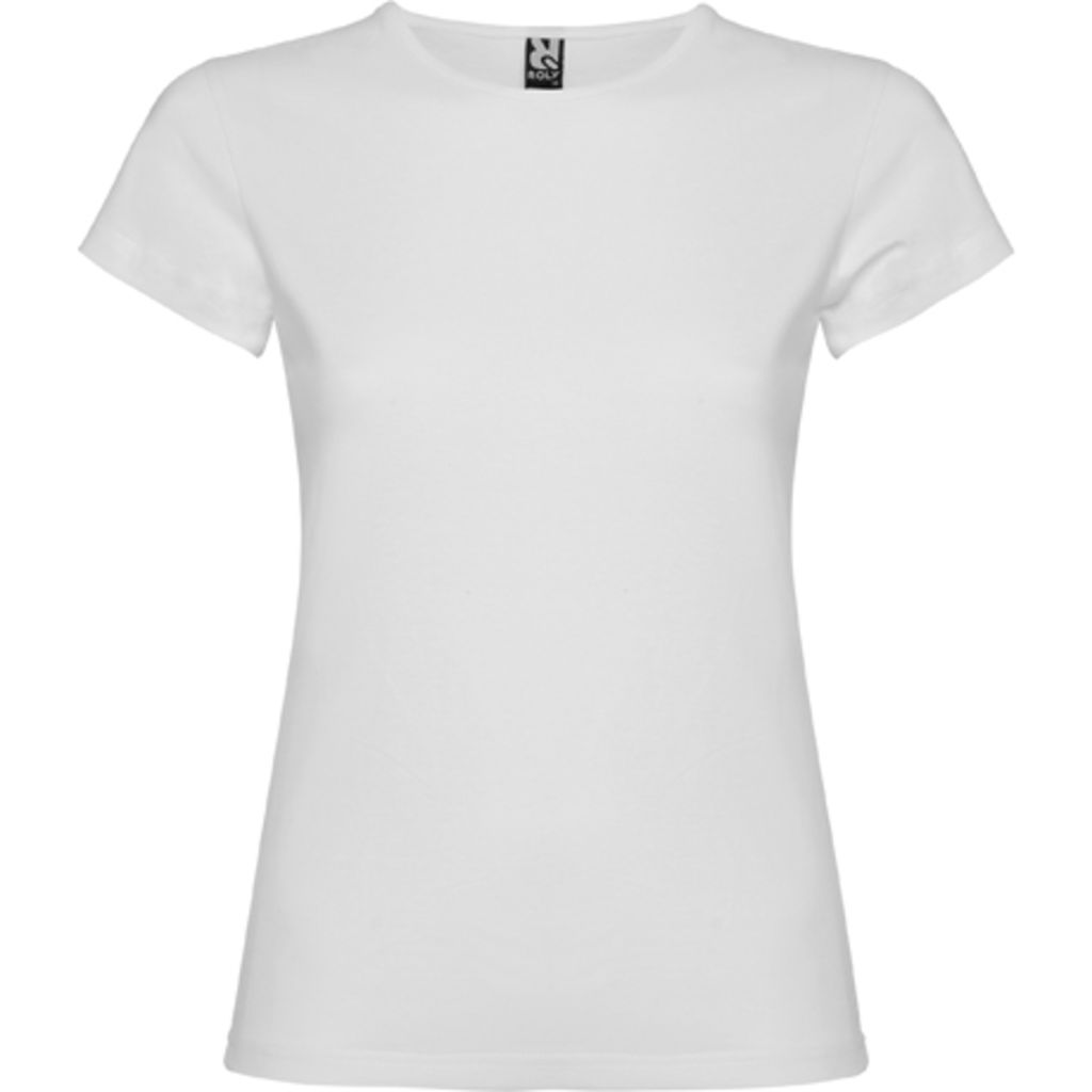 BALI Очень удобная приталенная футболка с коротким рукавом и воротом на резинке, цвет белый  размер S