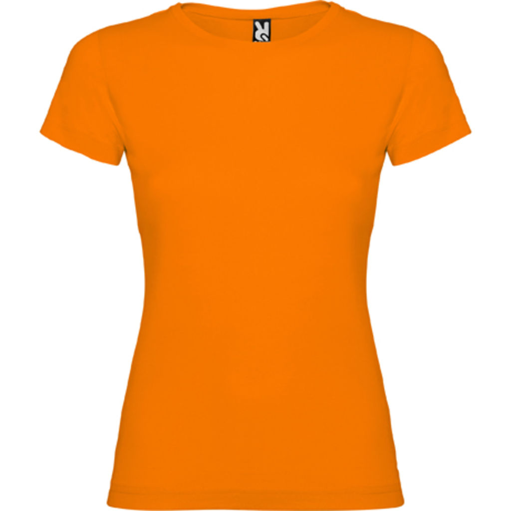 JAMAICA Приталенная футболка с круглым вырезом, цвет оранжевый  размер S