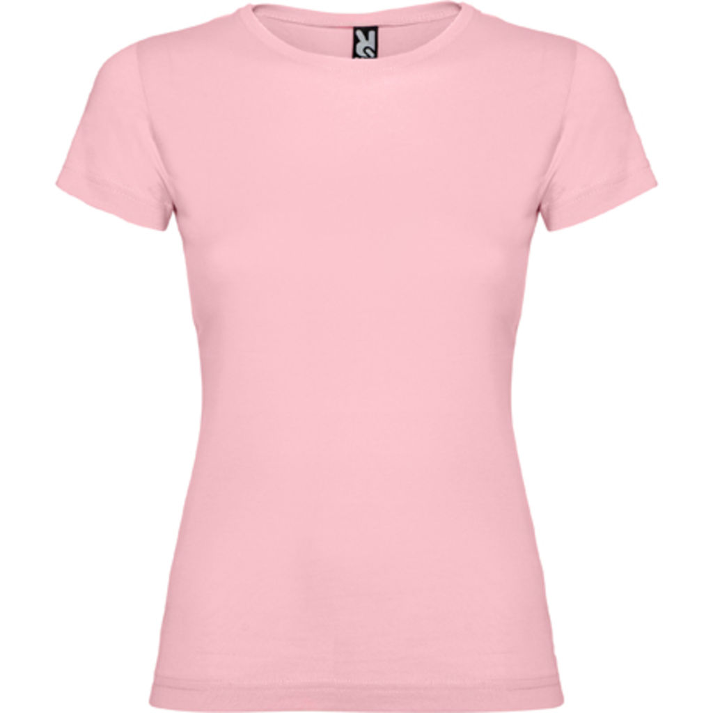 JAMAICA Приталенная футболка с круглым вырезом, цвет светло-розовый  размер S