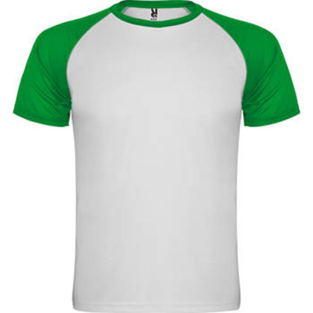 INDIANAPOLIS Спортивна футболка з коротким рукавом, колір білий, яскраво-зелений  розмір S