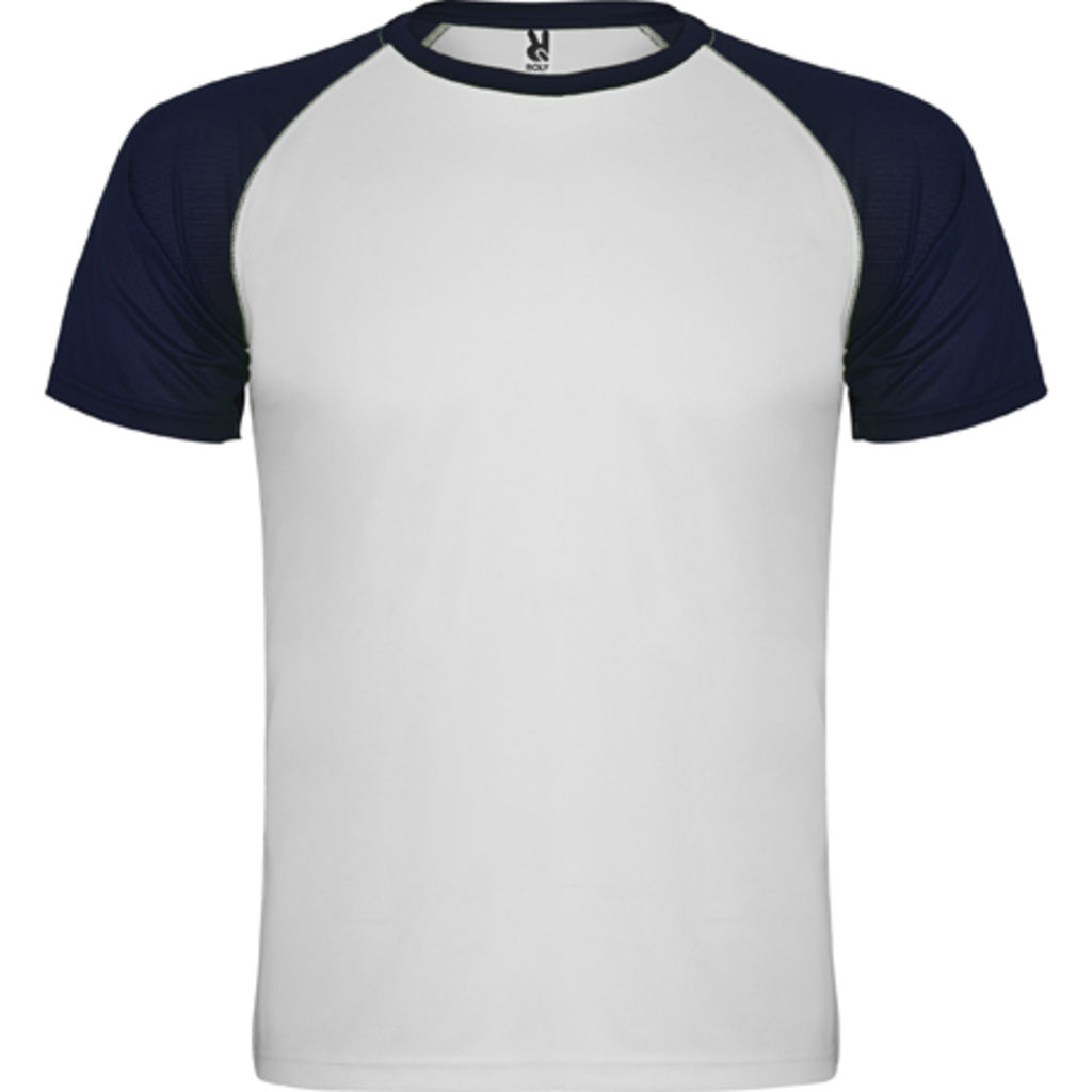 INDIANAPOLIS Спортивна футболка з коротким рукавом, колір білий, темно-синій  розмір S
