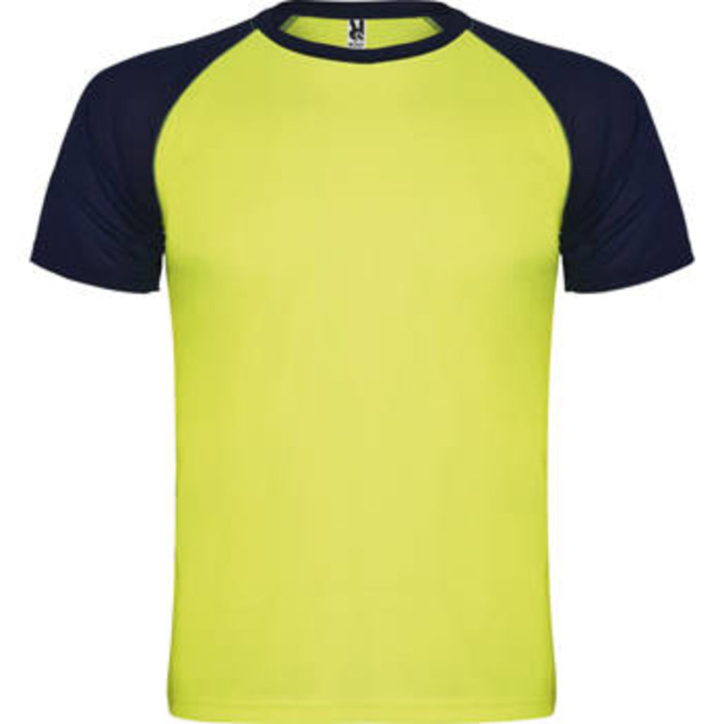 INDIANAPOLIS Спортивна футболка з коротким рукавом, колір жовтий флюорісцентний, світловідбиваючий  розмір S