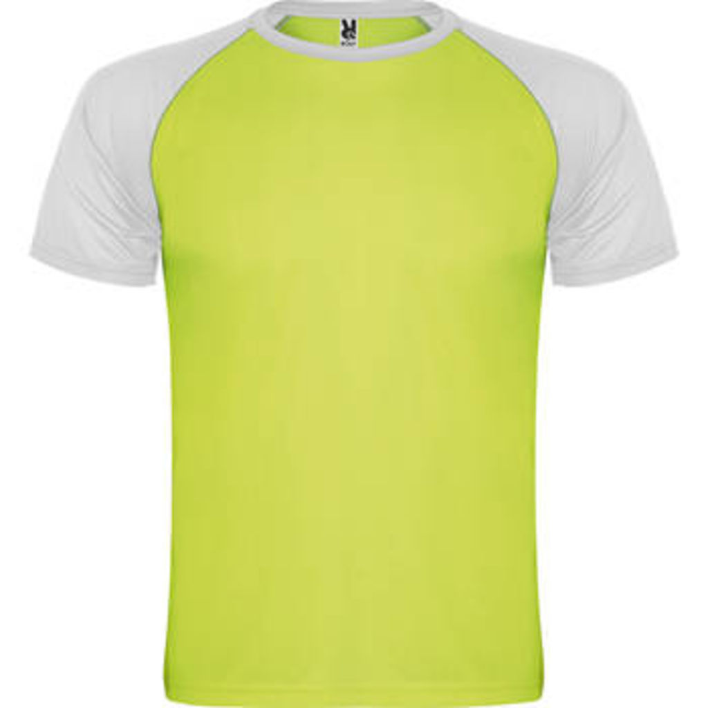INDIANAPOLIS Спортивна футболка з коротким рукавом, колір зелений флюорісцентний, білий  розмір S