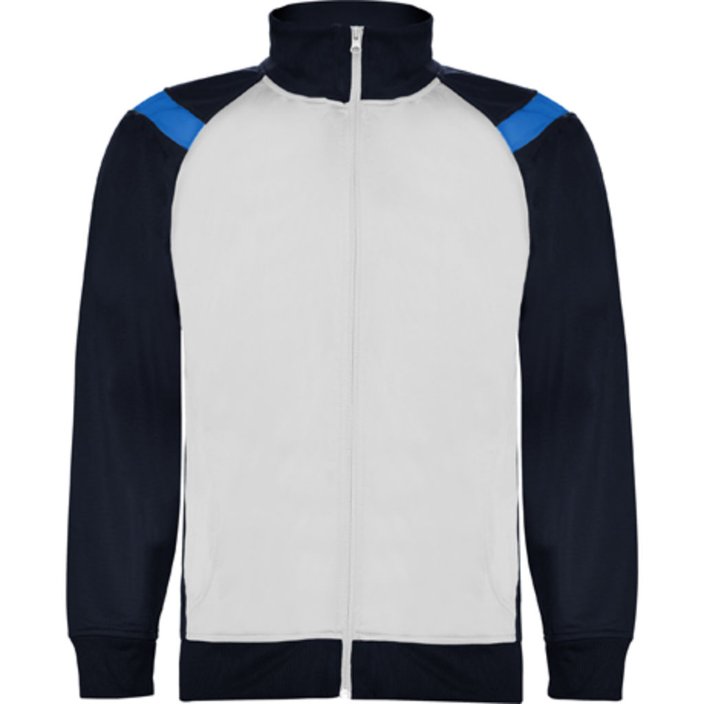 ACROPOLIS Комбинированный цветной спортивный костюм, цвет темно-синий, белый  размер S