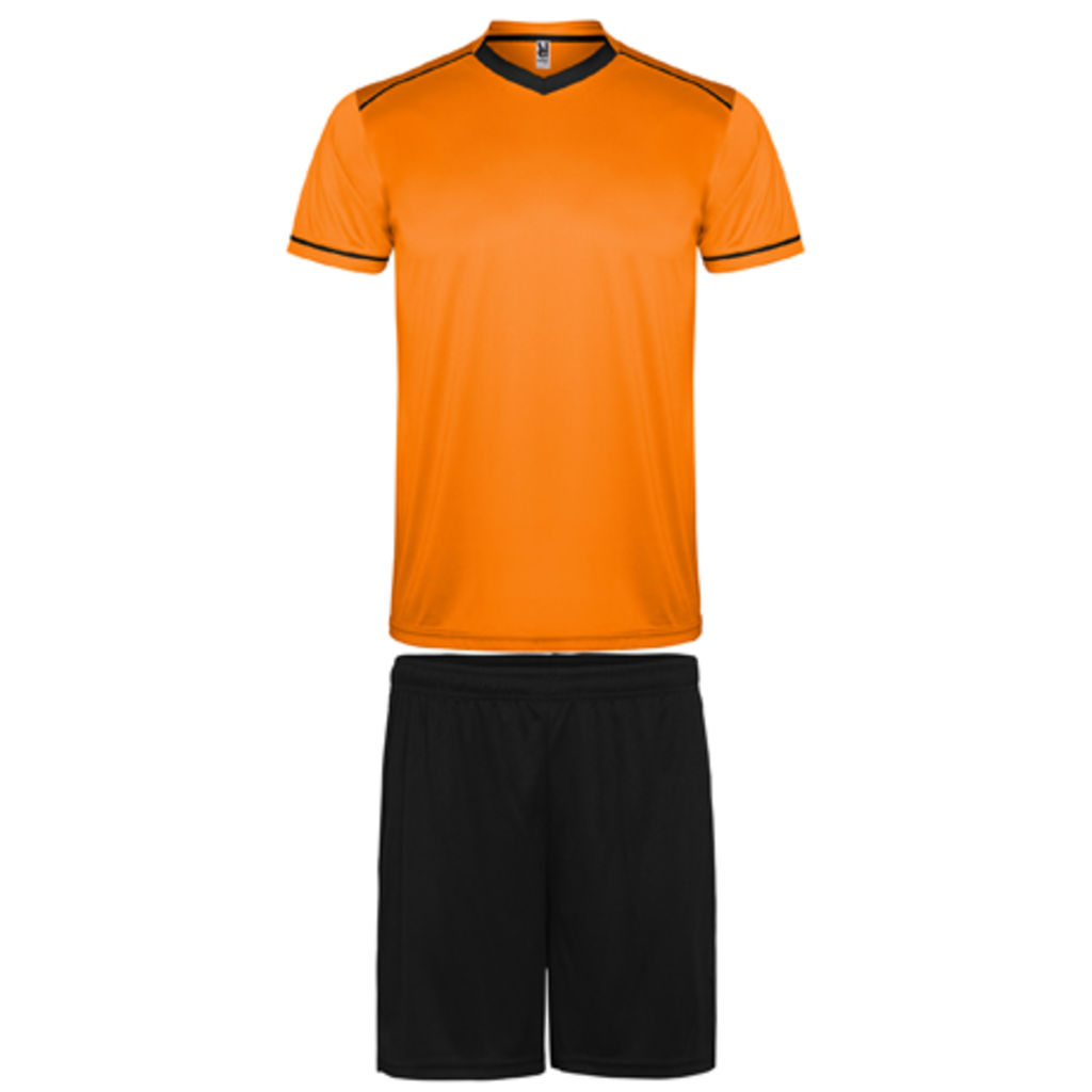 UNITED Спортивний чоловічий костюм, колір оранжевий, чорний  розмір M