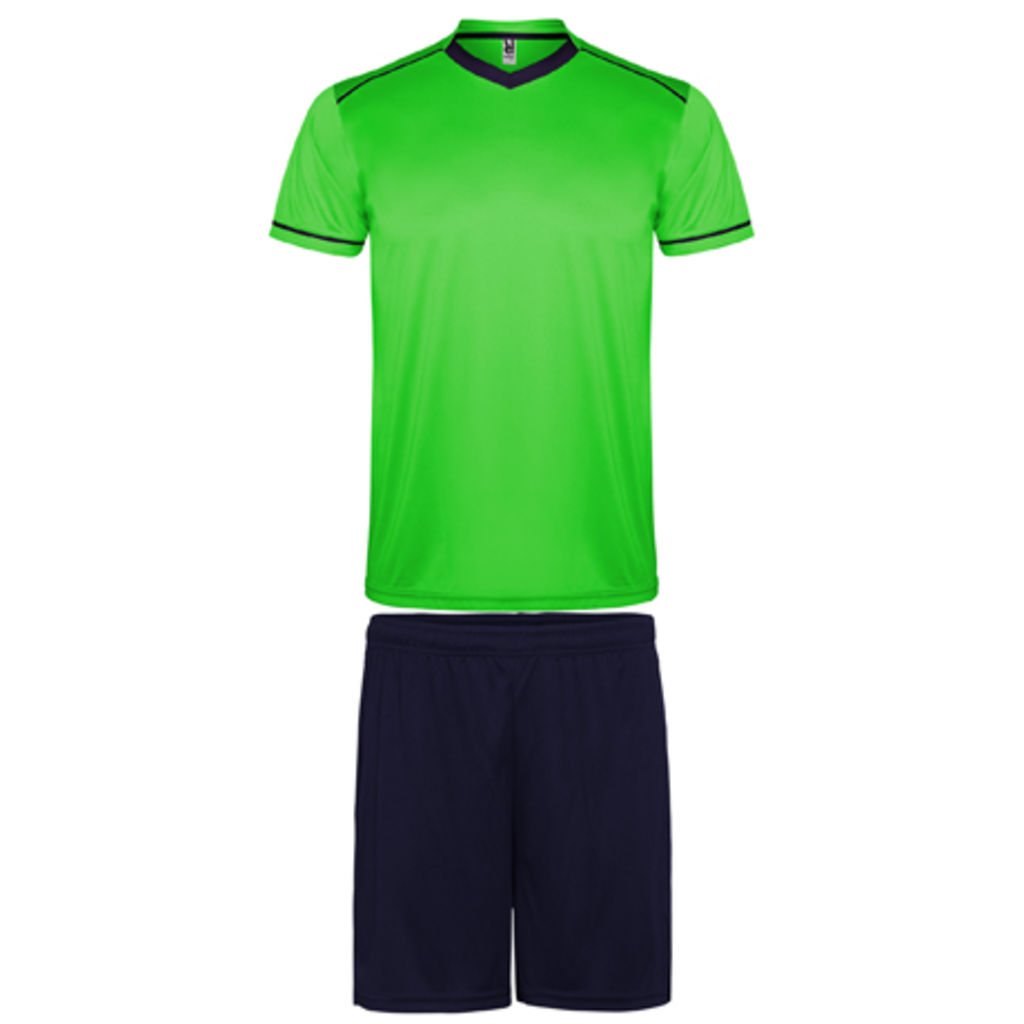 UNITED Спортивний чоловічий костюм, колір зелений флюорісцентний, світловідбиваючий  розмір L