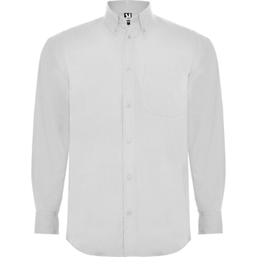 AIFOS L/S Сорочка чоловіча з довгим рукавом та кишенею, колір білий  розмір XL