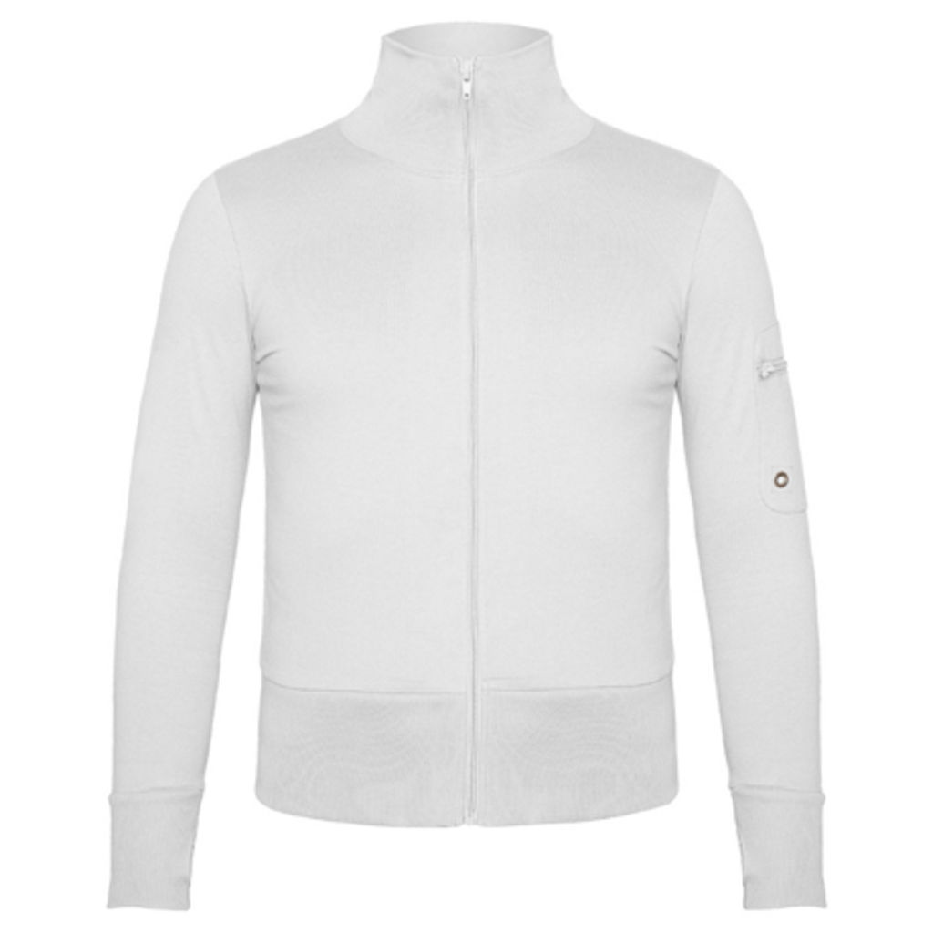 PELVOUX Куртка з високим коміром і з застібкою блискавкою, колір білий  розмір S