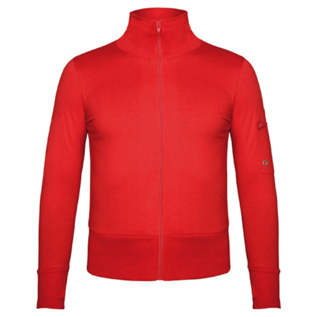 PELVOUX Куртка с высоким воротником и с застежкой молнией, цвет красный  размер S