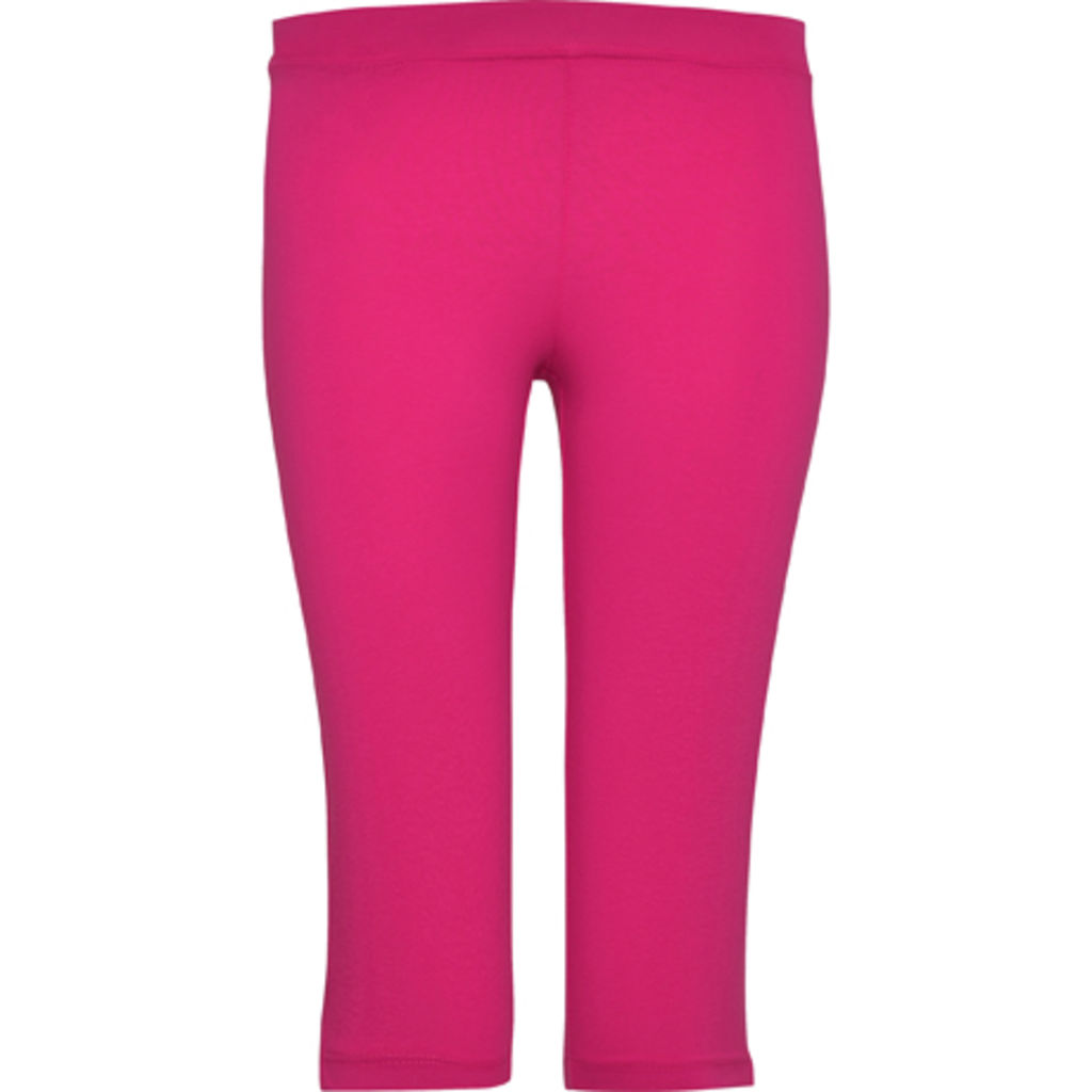 CARLA Жіночі спортивні легінси на пів-ноги з боковим розрізом та еластичним поясом, колір яскраво-рожевий  розмір 4 YEARS