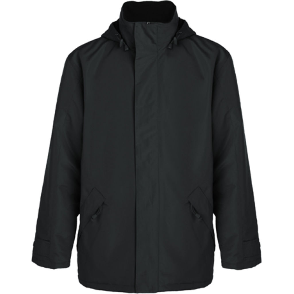 EUROPA Куртка с высоким воротником и молнией того же цвета, цвет темно-серый  размер S
