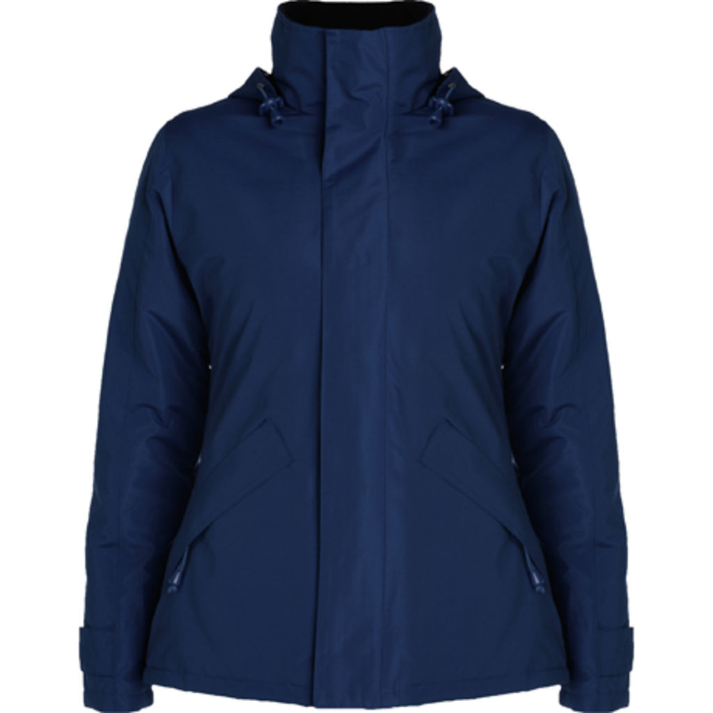 EUROPA WOMAN Куртка с высоким воротником и молнией того же цвета, цвет темно-синий  размер S
