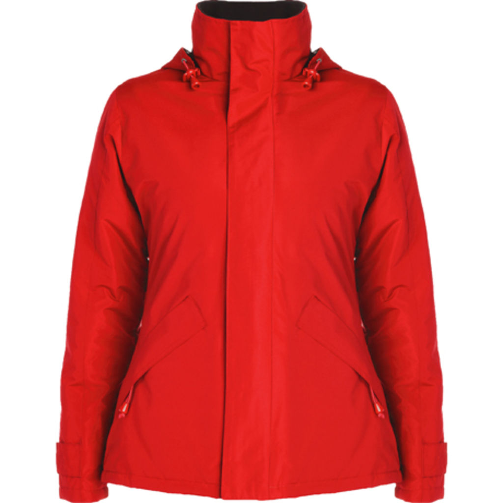 EUROPA WOMAN Куртка с высоким воротником и молнией того же цвета, цвет красный  размер S