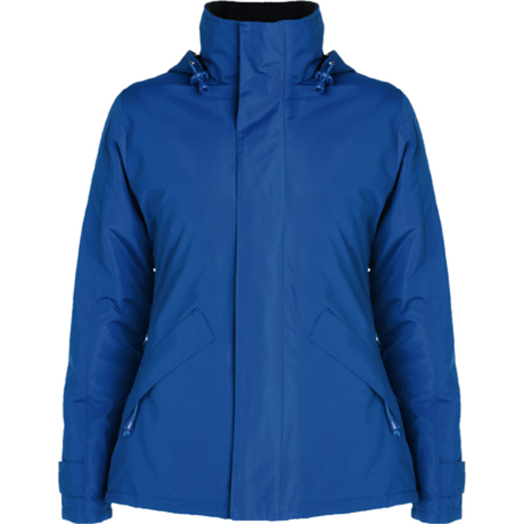 EUROPA WOMAN Куртка с высоким воротником и молнией того же цвета, цвет королевский синий  размер XL