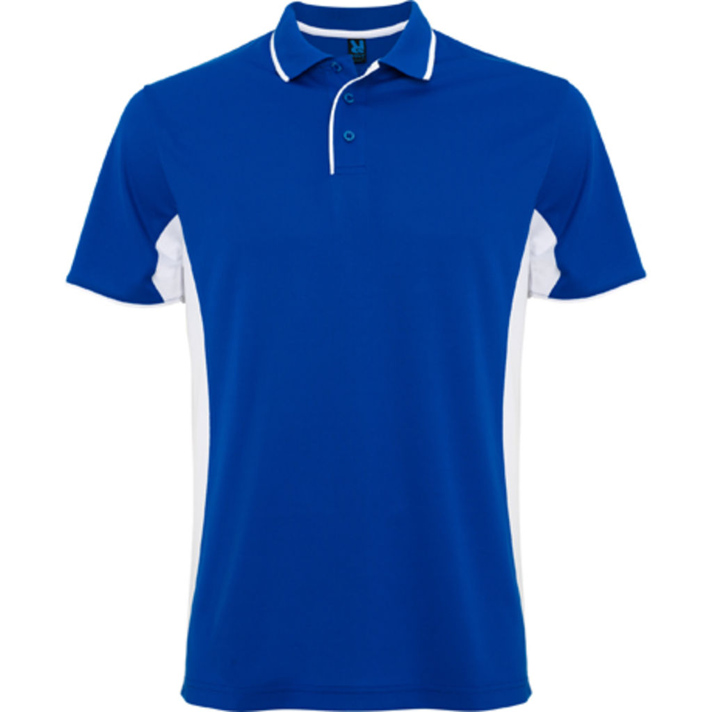 MONTMELO Технічна сорочка-поло, колір королівський синій, білий  розмір S