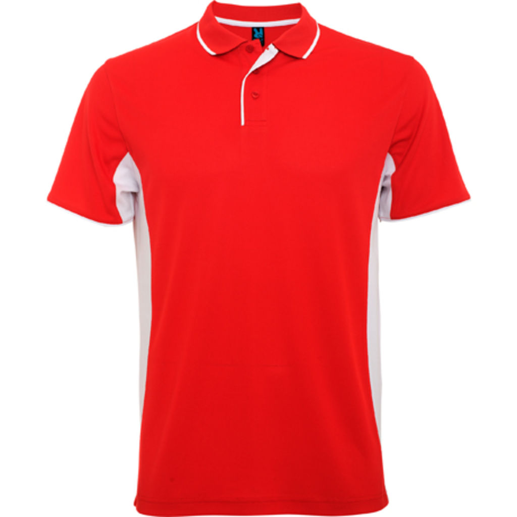 MONTMELO Технічна сорочка-поло, колір червоний, білий  розмір S