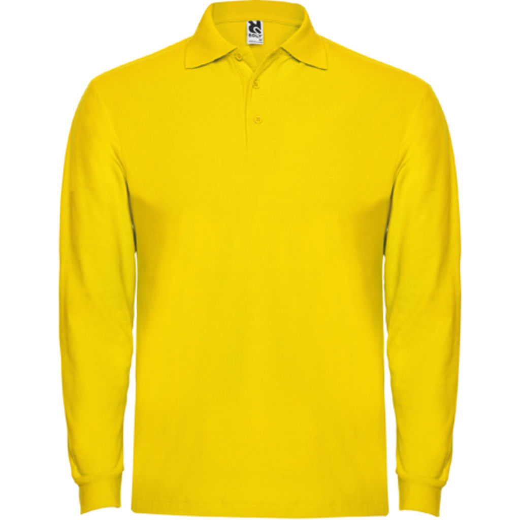 ESTRELLA L/S Сорочка-поло з довгим рукавом, колір жовтий  розмір S