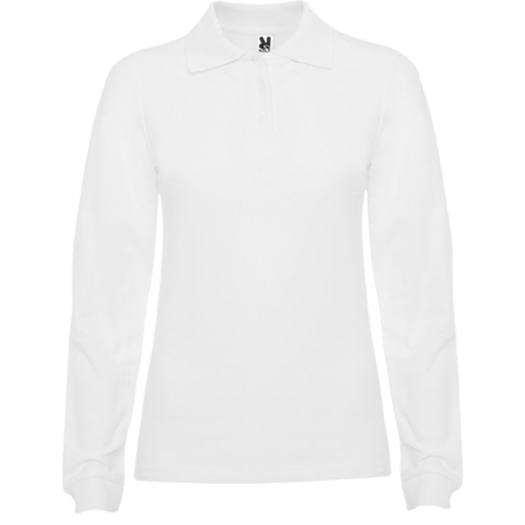 ESTRELLA WOMAN L/S Сорочка-поло з довгим рукавом, колір білий  розмір XL