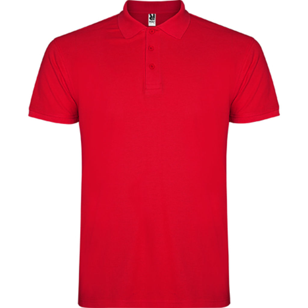 STAR Мужская футболка-поло с коротким рукавом, цвет красный  размер S