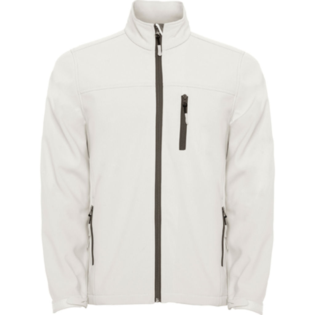ANTARTIDA Двошарова куртка софт-шелл, колір перловий білий  розмір S