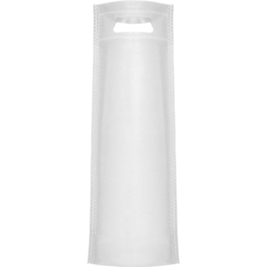 RIVER Сумка из спанбонда специальная для бутылок с донной складкой, цвет белый  размер 17x40x10