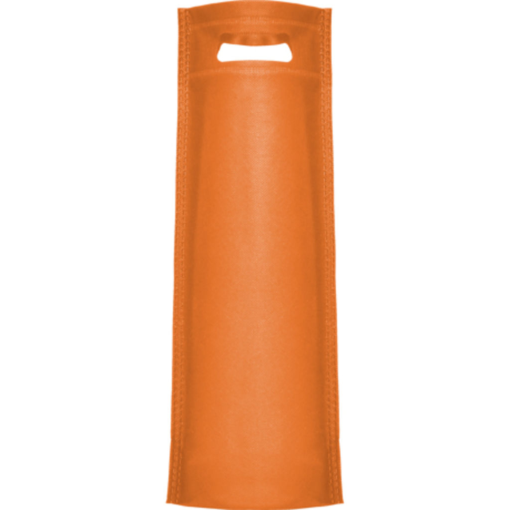 RIVER Сумка из спанбонда специальная для бутылок с донной складкой, цвет оранжевый  размер 17x40x10