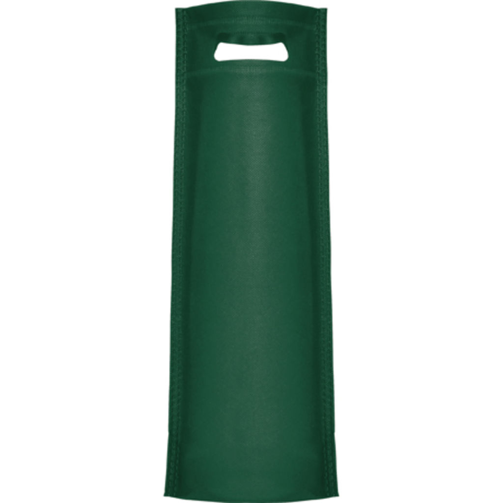 RIVER Сумка из спанбонда специальная для бутылок с донной складкой, цвет зеленый бутылочный  размер 17x40x10