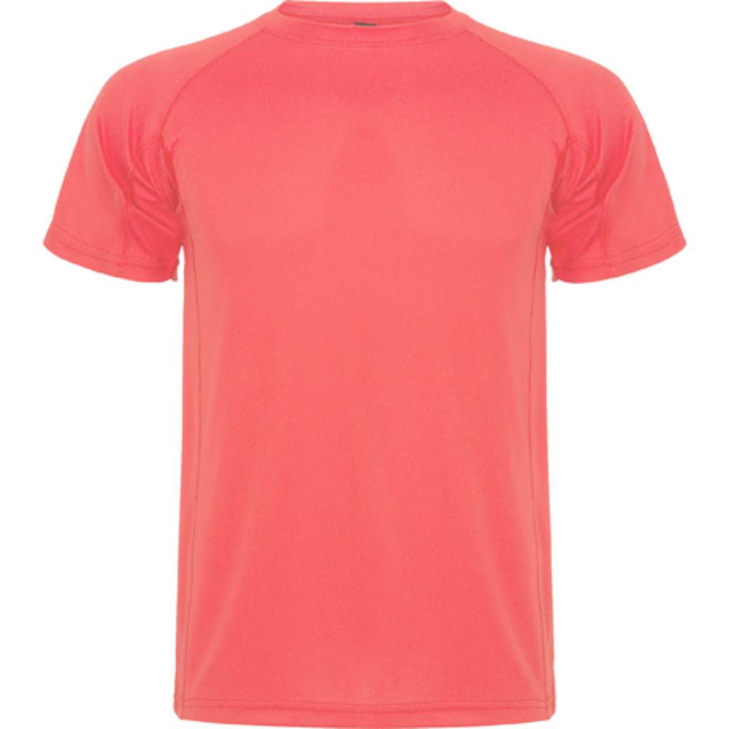 MONTECARLO Технічна футболка з коротким рукавом, колір флюорісцентний кораловий  розмір S