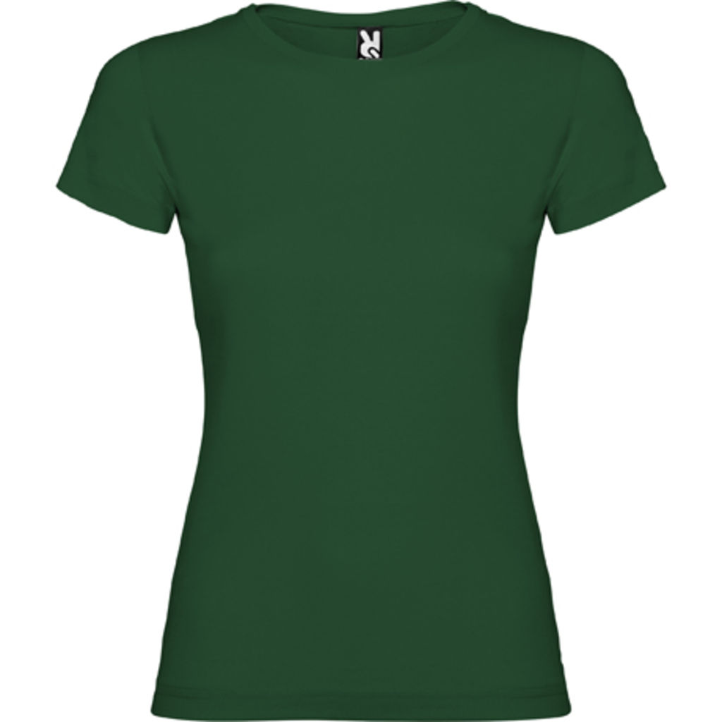 JAMAICA Приталенная футболка с круглым вырезом, цвет зеленый бутылочный  размер 2XL