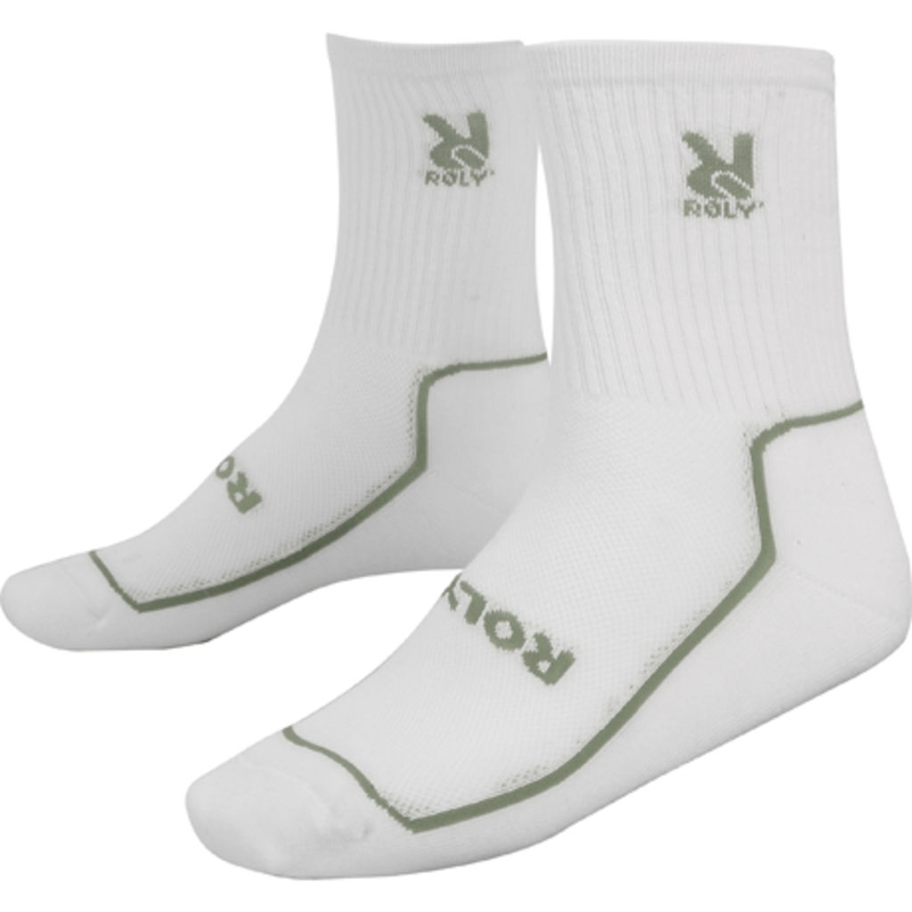 ABDEL Повітропроникні комфортні шкарпетки високої якості, колір білий, сірий меланж  розмір 1 YEAR